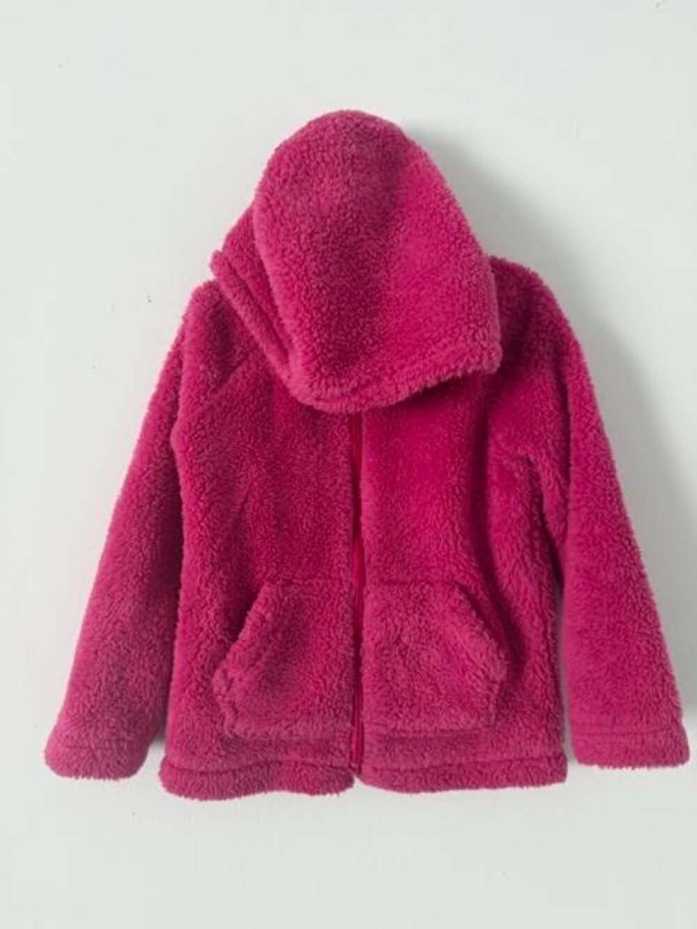The Children’s Place Girls Pink Sherpa Zip-Up Hoodie Jacket Size 5T